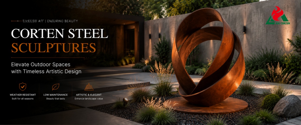 Corten steel sculptures for sale